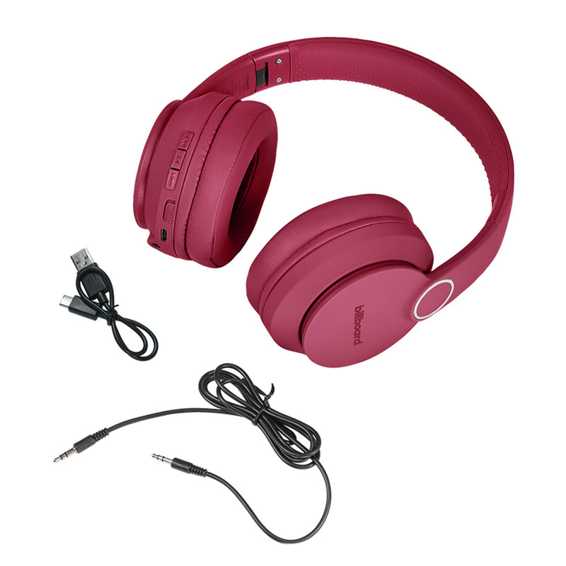 Audífonos Inalámbricos On-ear STF- Billboard Soul Track: 5hrs uso, función dual, vino