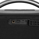 Bocina inalámbrica portátil TWS Billboard Carbono Universe: 2.5"x2, 8hrs uso, proyector galaxias, LED RGB