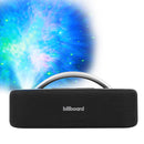 Bocina inalámbrica portátil TWS Billboard Carbono Universe: 2.5"x2, 8hrs uso, proyector galaxias, LED RGB