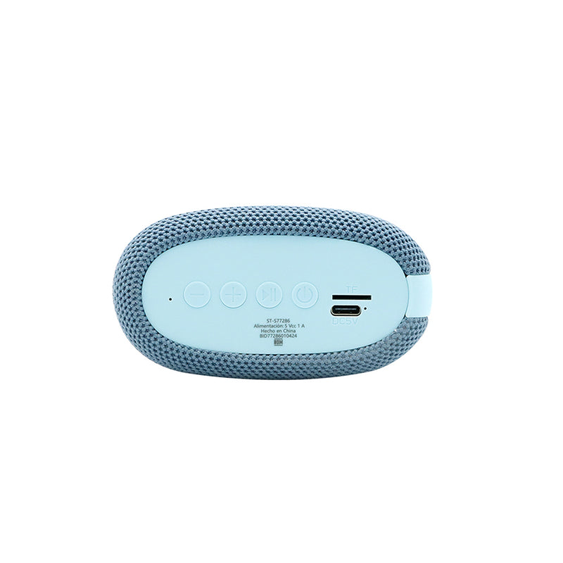 Bocina inalámbrica portátil | STF Rogue Mini | 2" pulgadas 5W función TWS protección IPX5 Azul