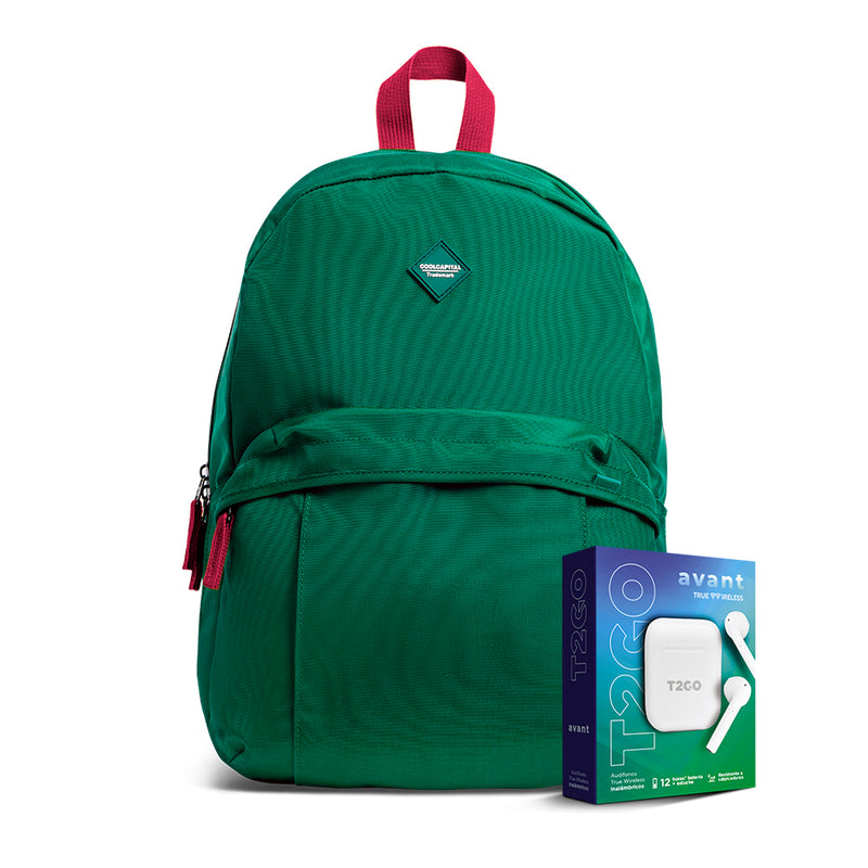 Kit Mundial Mochila para laptop y Audífonos Inalámbricos  | CoolCapital Pixie  | 15" pulgadas