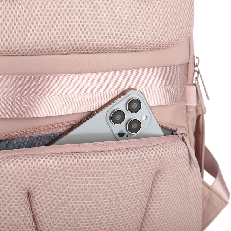 Maleta de viaje + Mochila Dott Cool Capital Combo Equipaje Carry On Cabina Rosa