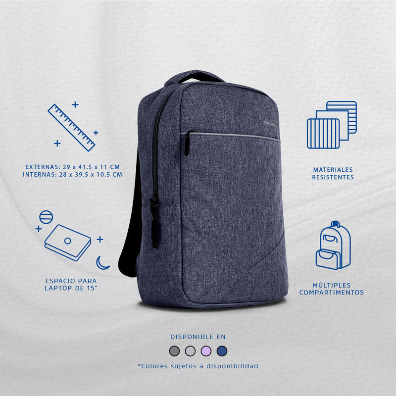 Mochila para laptop | CoolCapital Carmel | 15" pulgadas Azul