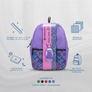 Mochila para laptop + mouse alámbrico Cool Capital Rombos 15" pulgadas combo