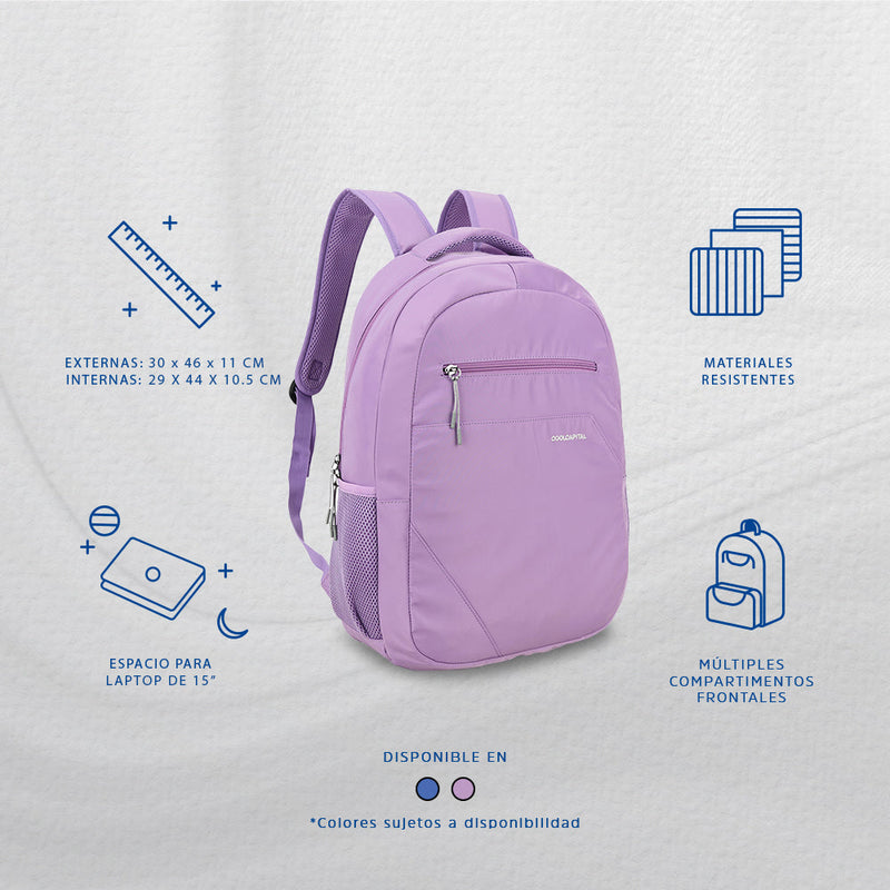 Mochila para laptop | CoolCapital Liten | 15" pulgadas Lila