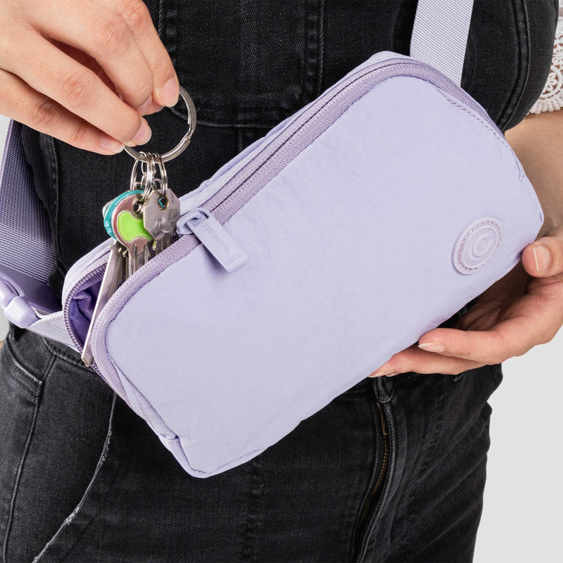 Mochila Canyon para Laptop 14" con Cangurera: Protección y Organización Total, Lila