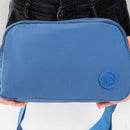 Mochila para Laptop 14" con Cangurera CoolCapital Canyon: Protección y Organización Total, Azul