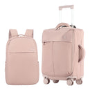 Maleta de viaje + Mochila Dott Cool Capital Combo Equipaje Carry On Cabina Rosa