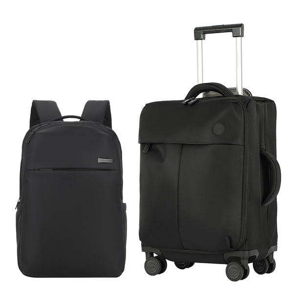 Maleta de viaje + Mochila Dott Cool Capital Combo Equipaje Carry On Cabina negra