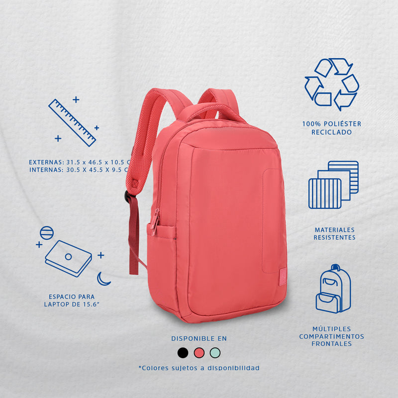 Mochila para laptop | CoolCapital Yuba | 15.6" pulgadas Coral