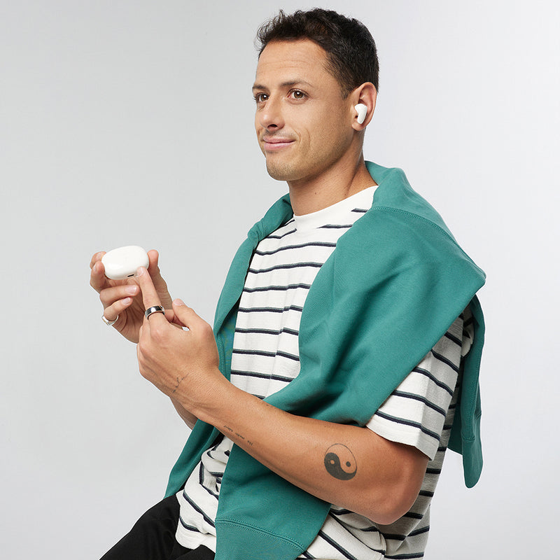 Audífonos inalámbricos True Wireless | STF Icon | 40 horas uso carga rápida Blanco