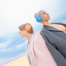 Audífonos inalámbricos On ear STF Dune: 8 hrs uso, función dual, Azul