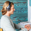 Audifonos Cleer Enduro ANC Over-Ear: 60h Batería, ANC Híbrido, Sonido Hi-Fi Plegables azul