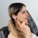 Audífonos inalámbricos TWS STF One Plus ANC ENC: 6hrs uso, protección IPX4, 4 micrófonos, Rosa