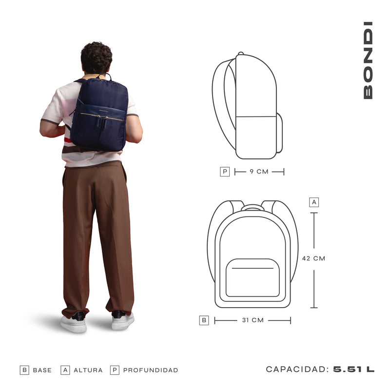 Mochila para laptop | CoolCapital Bondi | 15"pulgadas Azul