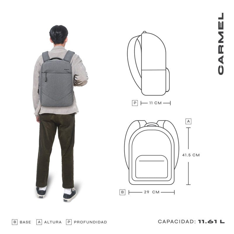 Mochila para laptop | CoolCapital Carmel | 15" pulgadas Gris