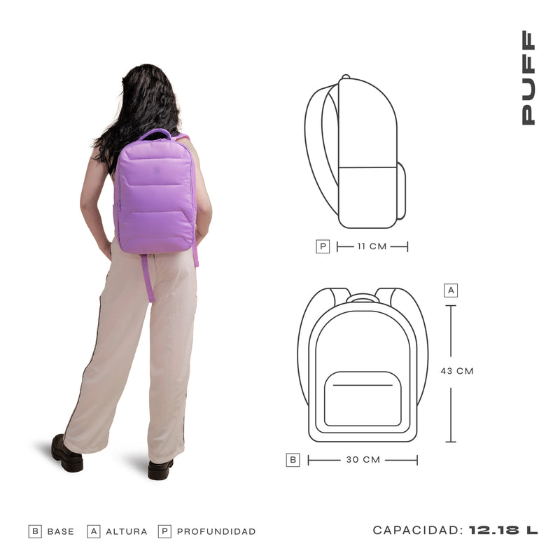 Mochila para laptop | CoolCapital Puff | 15.6" pulgadas Gris