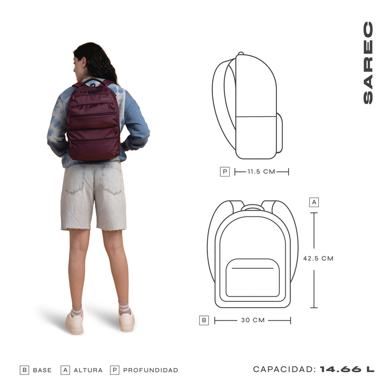 Mochila para laptop | CoolCapital Sarec | 15"pulgadas Negro