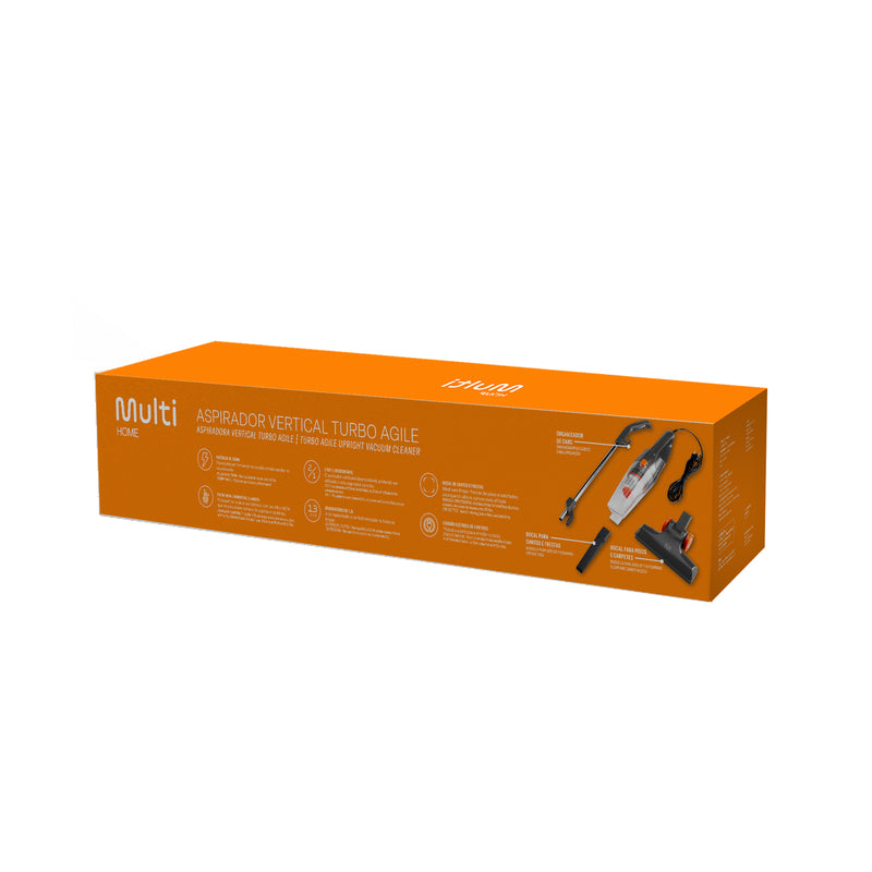 Aspiradora Vertical Turbo 2 en 1 | Multi Agile | 1.3 L, cable 4 m, 1350W