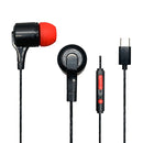 Audífonos alámbricos In-Ear STF VIVA: Tipo C, 10mm Rojo