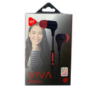 Audífonos alámbricos In-Ear STF VIVA: Tipo C, 10mm Rojo