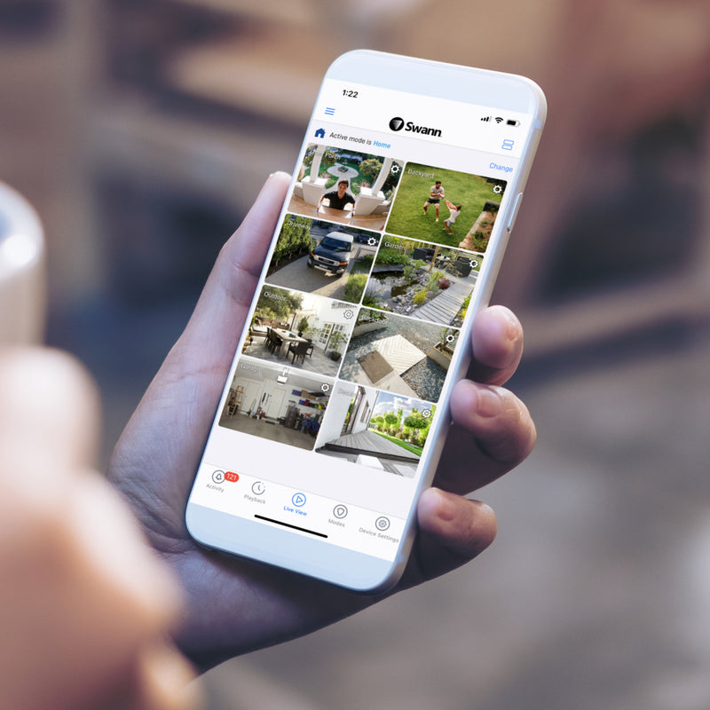 Sistema de seguridad Swann: 1080p, con audio y visión nocturna