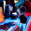 Audífonos Gamer Híbridos On ear STF Beast MSA-010: Triple conexión, Videojuegos, Micrófono ajustable, Luz, Sonido 7.1 Digital