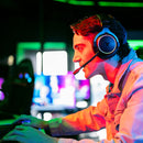 Audífonos Gamer Inalámbricos On ear STF Beast MSI-105: Videojuegos, Micrófono removible, 12 hrs uso, Low Latency, Luz RGB