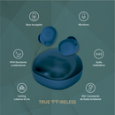 Audífonos Inalámbricos TWS Billboard Native: ENC, 6hrs uso, protección IPX4, Azul