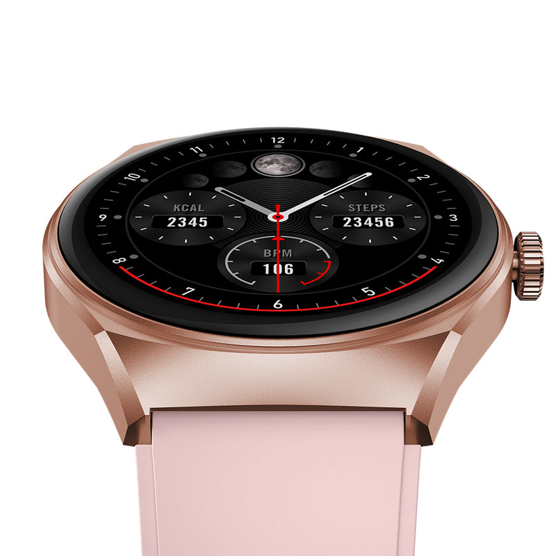 Smartwatch reloj inteligente | STF Kronos Trek | Resistencia al agua IP67 Rosa