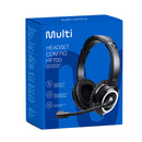 Audífono Alámbrico On-ear Multi COM FIO HF700 P3/USB: con Micrófono