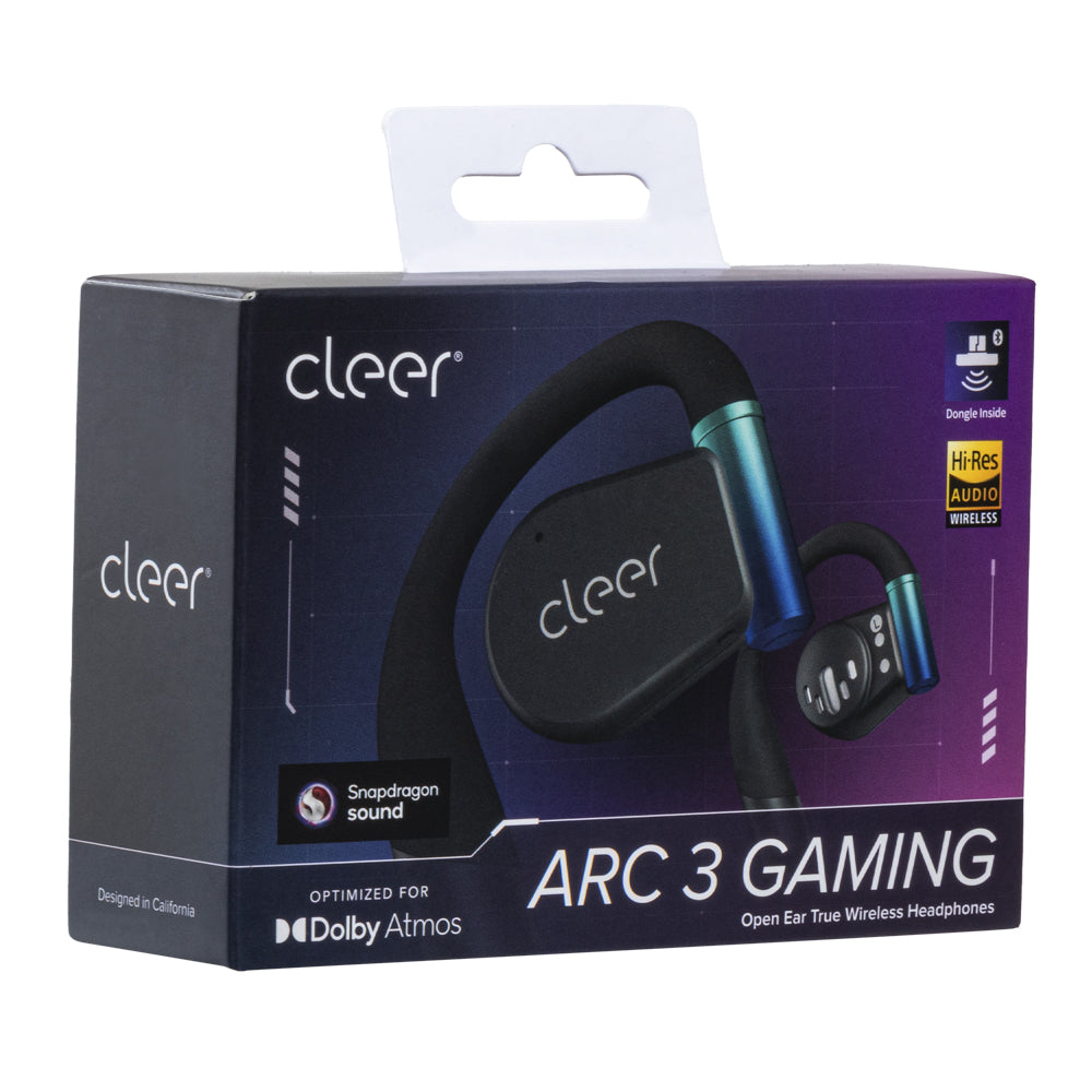 Cleer ARC 3 Gaming: Audifonos Open-Ear, Baja Latencia, 50h Batería