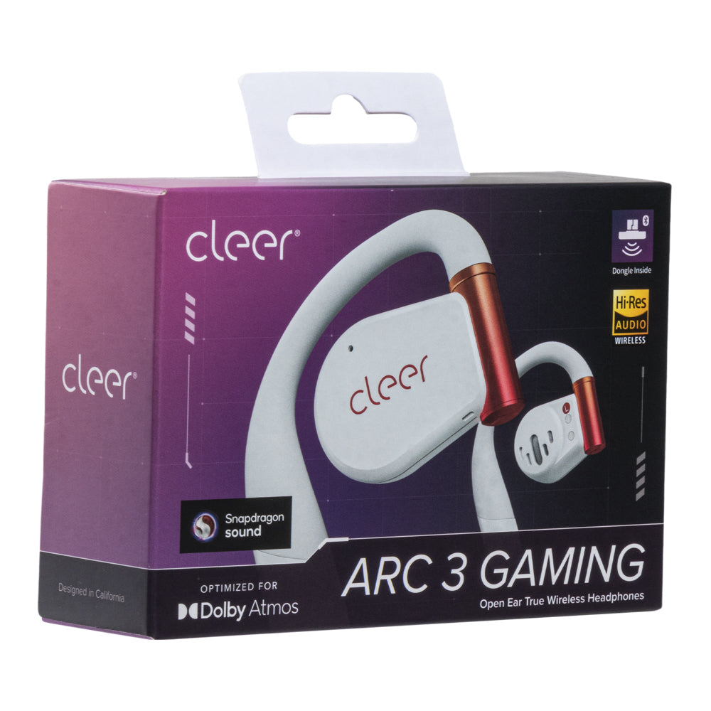 Cleer ARC 3 Gaming: Audifonos Open-Ear, Baja Latencia, 50h Batería