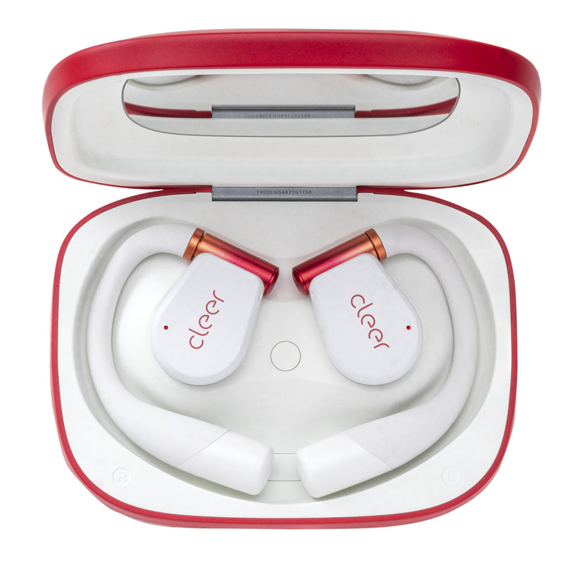 Audifonos Cleer ARC 3 Gaming Open-Ear: Baja Latencia, Sonido Hi-Res, 50h Batería, IPX7, blanco