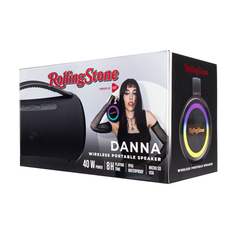 Bocina Inalámbrica portátil | RollingStone by STF 40W | 2 x 3" pulgadas 8hrs uso Función TWS Protección IPX6