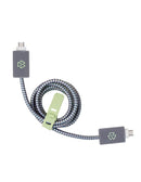 3 Pack Carga Ultra Rápida STF VIVA: Cargador 20W + Cable 60 W Tipo C-Tipo C + Kit protector Gris