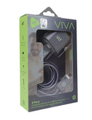 3 Pack Carga Ultra Rápida STF VIVA: Cargador 20W + Cable 60 W Tipo C-Tipo C + Kit protector Gris