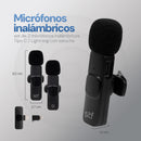 Kit 2 Micrófonos inalámbricos para celular | STF | Tipo C - Lightning con estuche