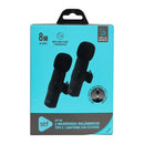 Kit 2 Micrófonos inalámbricos para celular | STF | Tipo C - Lightning con estuche