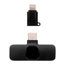 Kit 2 Micrófonos inalámbricos para celular | STF | Tipo C - Lightning con estuche