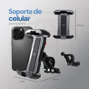 Soporte Celular Universal 360° Antivibración para Moto, Bici, Carrito
