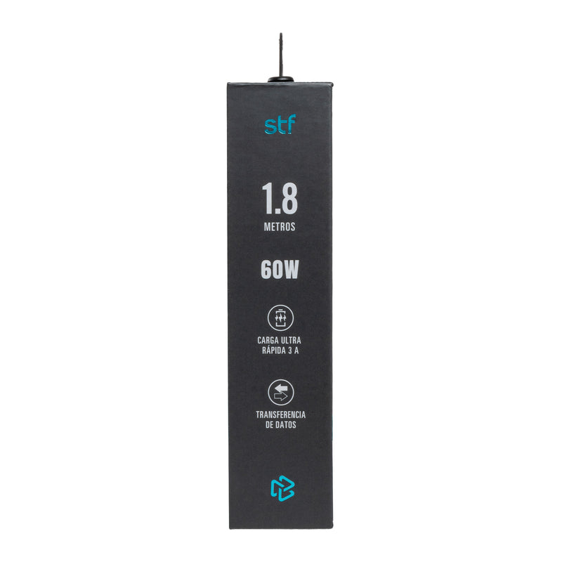 Cable 4 en 1 Tipo C/USB a Tipo C/Lightning 60W Carga Rápida 1.8m