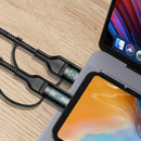 Cable 4 en 1 Tipo C/USB a Tipo C/Lightning 60W Carga Rápida 1.8m