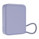 Batería Power Bank Portátil STF 10 000 mAh 20W PD Cable tipo C integrado Lila