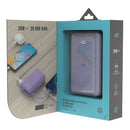 Batería Power Bank Portátil STF 20 000 mAh 20W PD Cable tipo C Lila