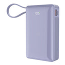 Batería Power Bank Portátil STF 20 000 mAh 20W PD Cable tipo C Lila