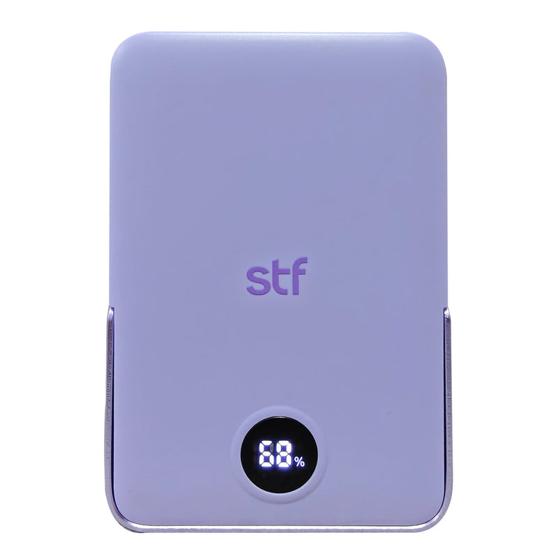 Batería Power Bank Portátil STF 10 000 mAh 20W Carga Magnética Lila