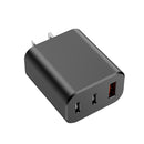 Cargador Pared GaN 30W 3 Salidas USB + Dual Tipo C Carga Rápida