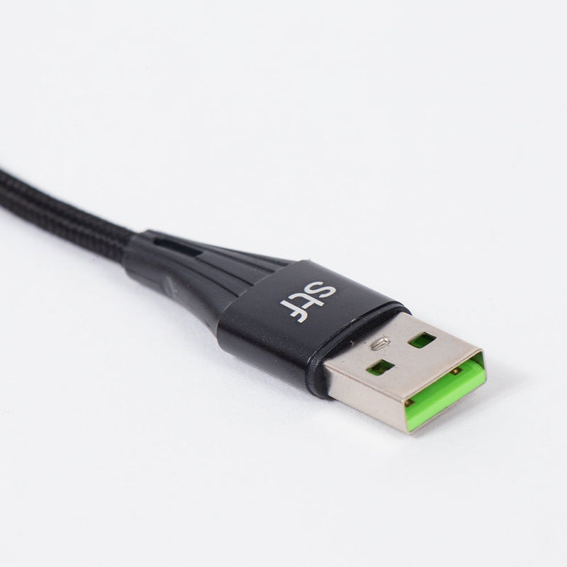 Cable USB C STF Carga Rápida Negro