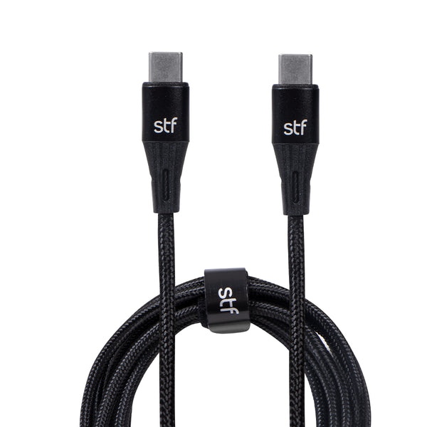 Cable para celular | STF Tipo C - Tipo C | Carga ultra rápida 1.8 m